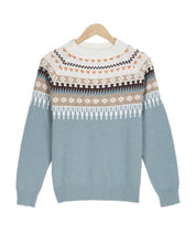 Dames Gebreide Trui | Fair Isle Motief | Warme Wolmix & Comfortabele Pasvorm