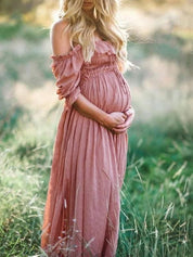 ANNE-ELISE zwangerschapsjurk – off-shoulder damesjurk met luchtige pasvorm