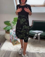 Patchworkjurk met Bloemenprint – Elegante Damesjurk met Ronde Halslijn