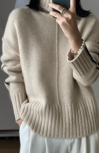 Liv Zachte Kasjmiermix Damestrui – Luxe Coltrui met Comfortabele Pasvorm