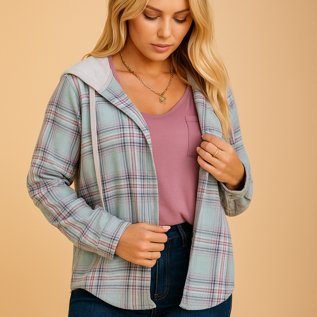Lieke Casual Jas Dames – Button-Up Tussenjas met Borstzak & Knoopmanchetten