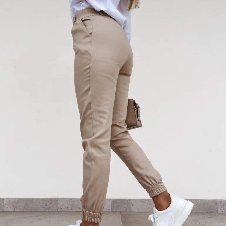 Casual Stretch Damesbroek – Comfortabele & Stijlvolle Slim Fit Broek