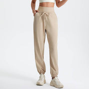 Sportieve dames joggingbroek hoge taille – comfortabel met zakken