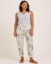 Maya linnen zomerbroek dames – luchtige pasvorm & elastische taille