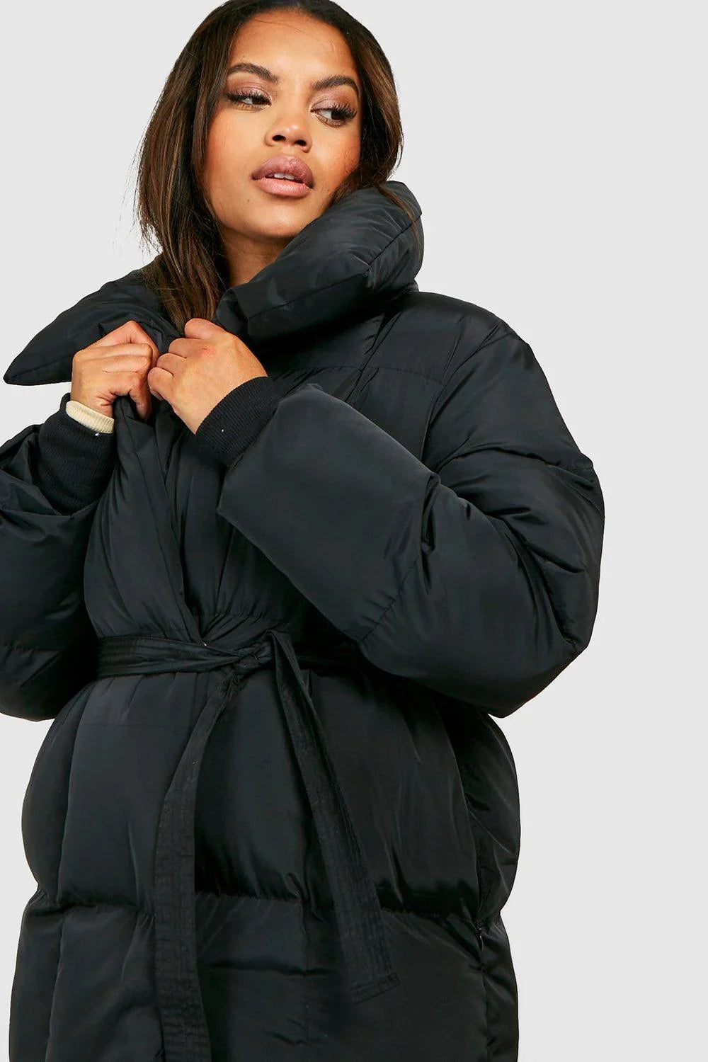 Mara – Elegante gewatteerde damesjas | Trendy winterparka met ceintuur & chique uitstraling
