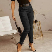 Dames Cargo Jeans – Trendy Spijkerbroek met Steekzakken & Comfortabele Pasvorm