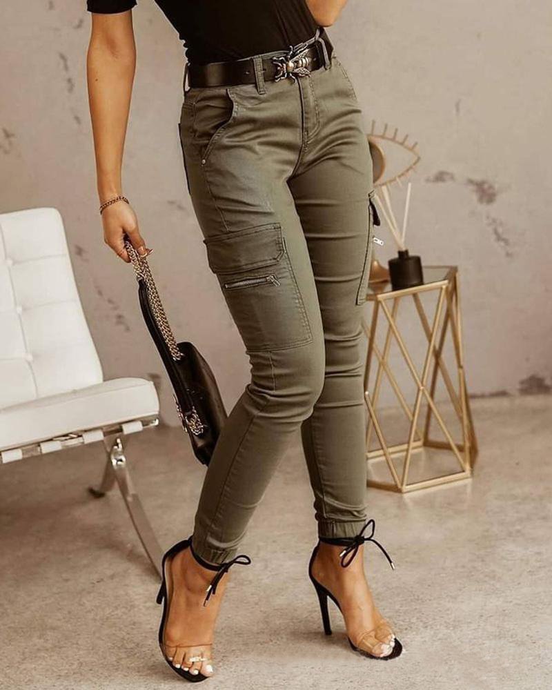 Dames Cargo Jeans – Trendy Spijkerbroek met Steekzakken & Comfortabele Pasvorm