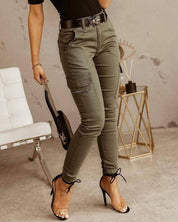 Dames Cargo Jeans – Trendy Spijkerbroek met Steekzakken & Comfortabele Pasvorm