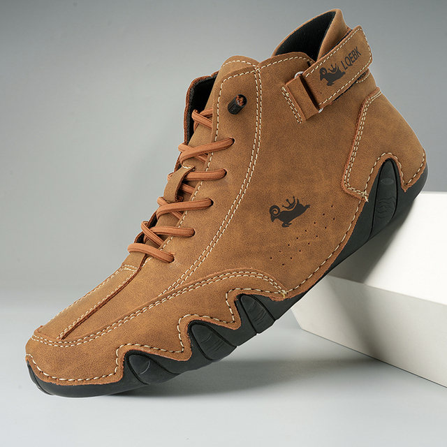 Decks blotevoetschoenen leer | Orthopedische antislip schoenen | Unisex barefoot schoenen