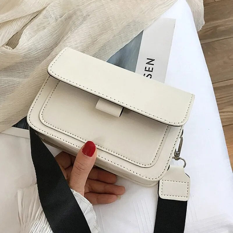 Dames crossbody tas – compact PU-leer design met brede schouderband