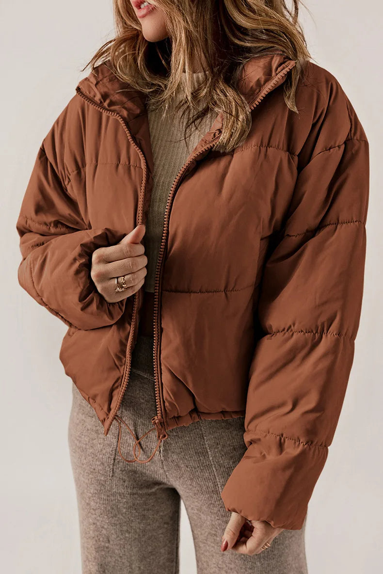 Kevia – Dames Trendy Pufferjas | Cropped, Warm & Stijlvol