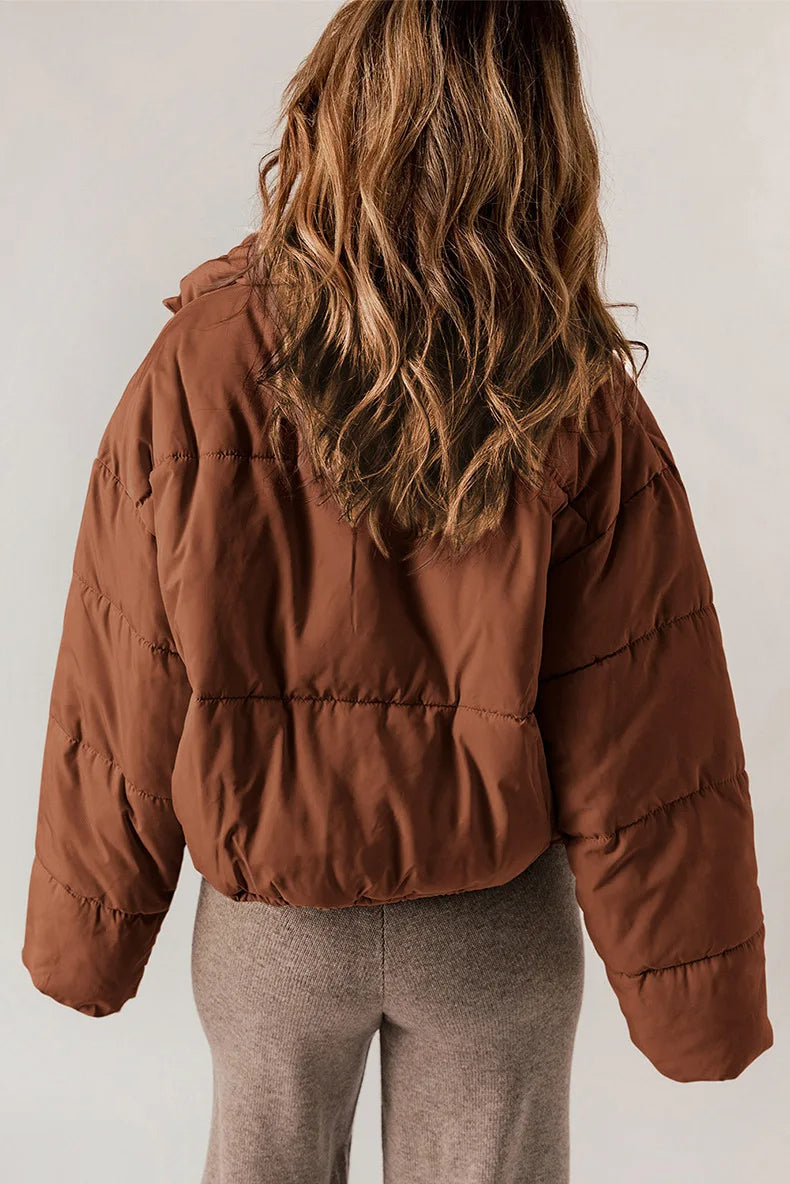 Kevia – Dames Trendy Pufferjas | Cropped, Warm & Stijlvol
