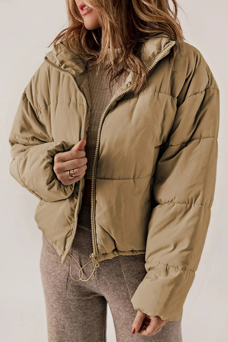 Kevia – Dames Trendy Pufferjas | Cropped, Warm & Stijlvol
