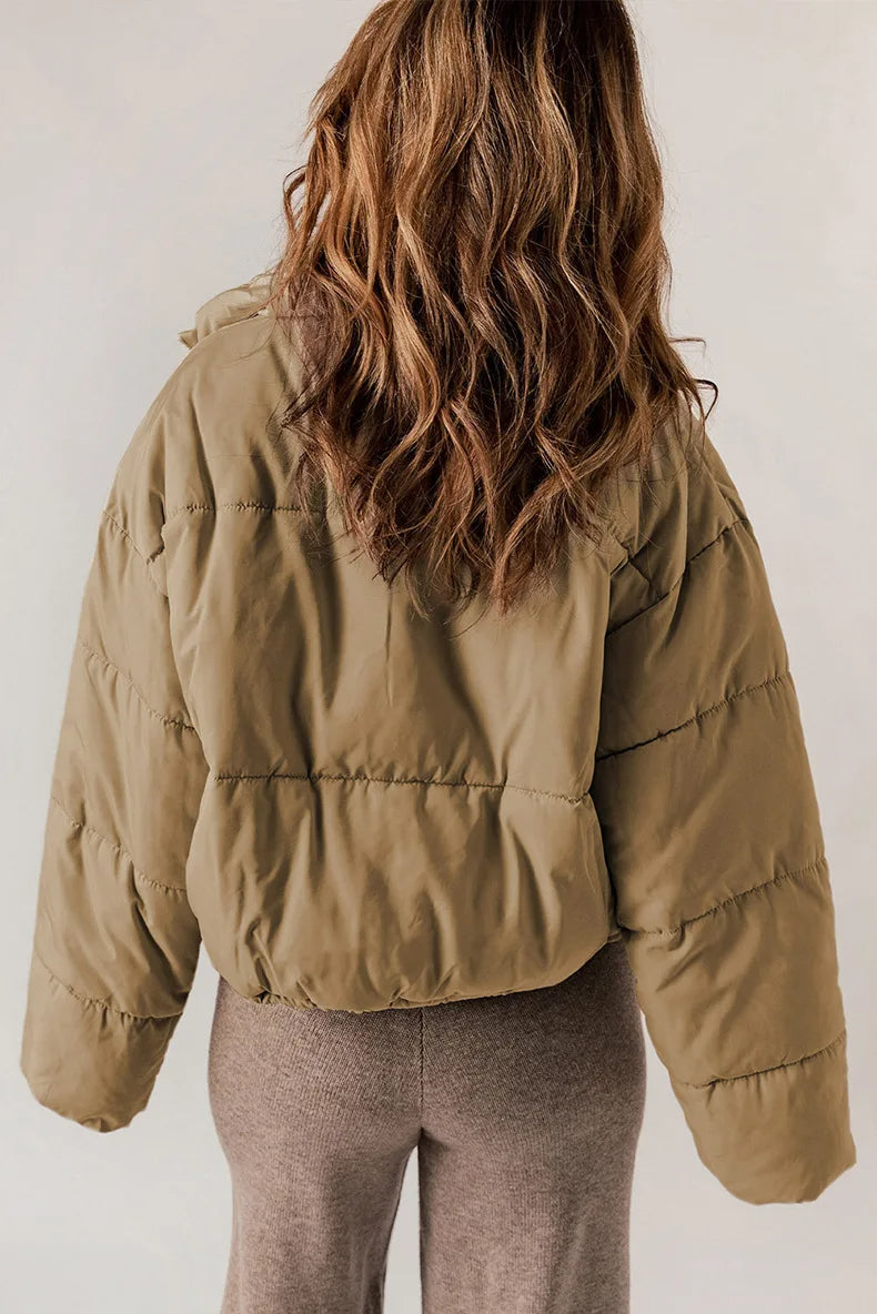 Kevia – Dames Trendy Pufferjas | Cropped, Warm & Stijlvol
