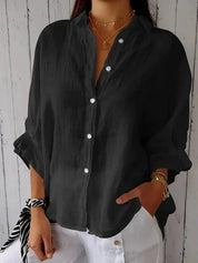 Sophie Linnen Damesblouse – Stijlvolle Blouse met Tijdloze Elegantie