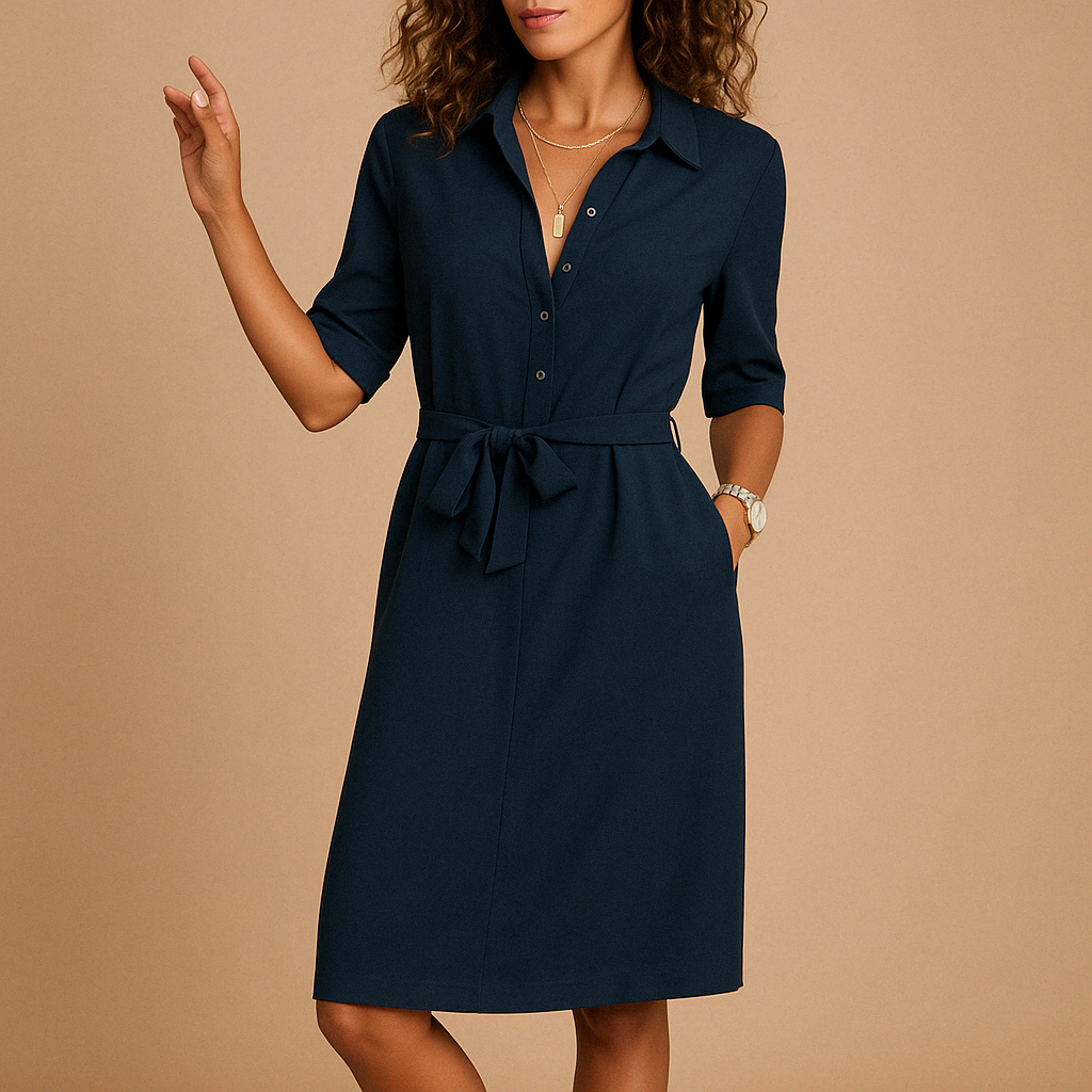 Milou damesjurk | Elegante casual jurk met flatterende pasvorm | Tijdloos design