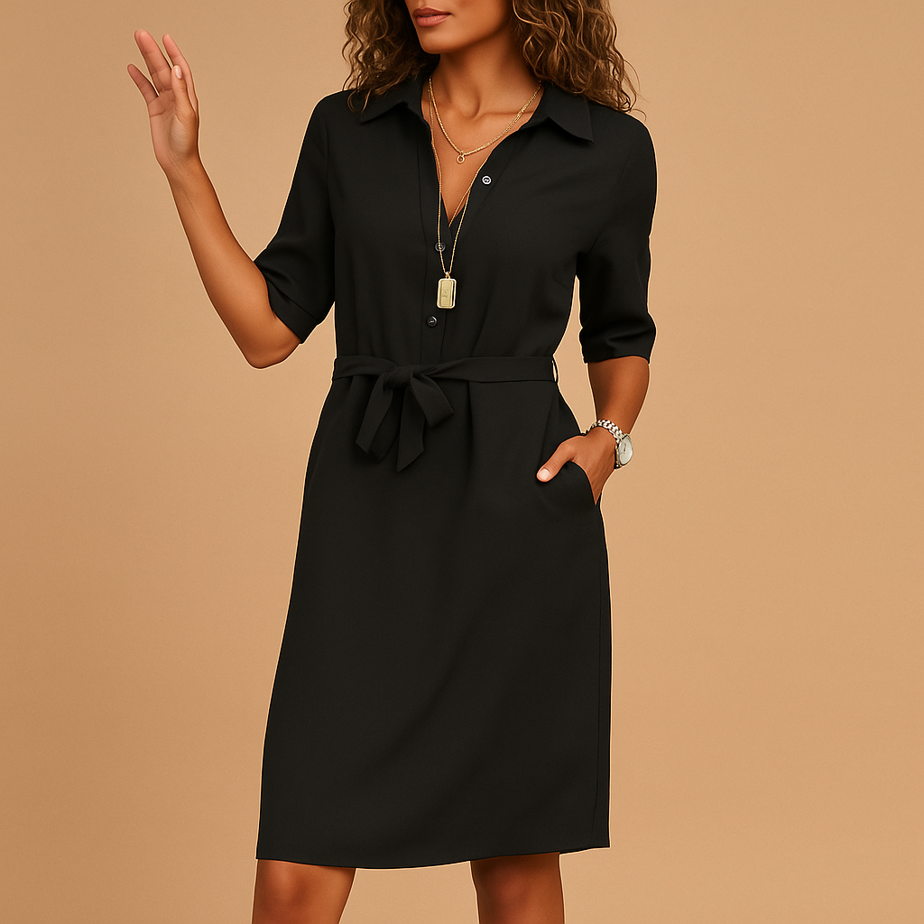 Milou damesjurk | Elegante casual jurk met flatterende pasvorm | Tijdloos design