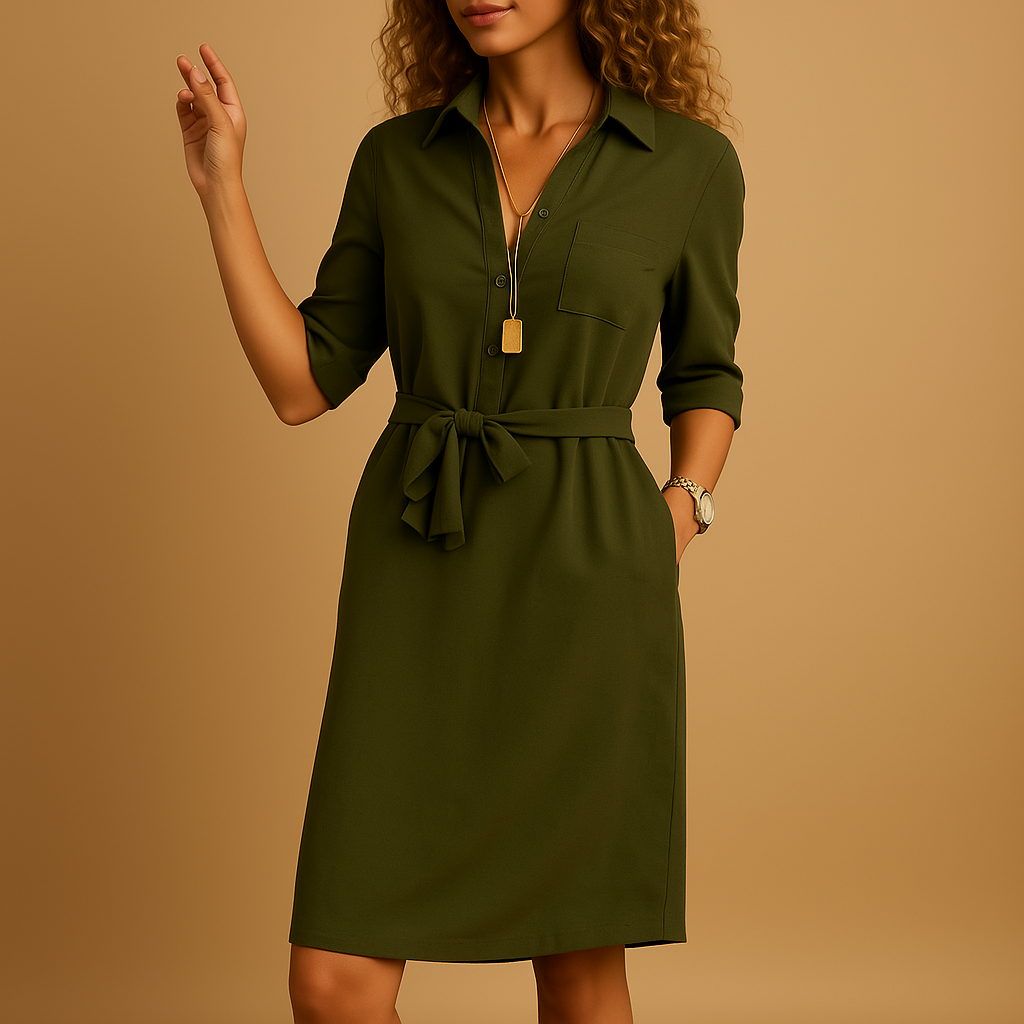 Milou damesjurk | Elegante casual jurk met flatterende pasvorm | Tijdloos design