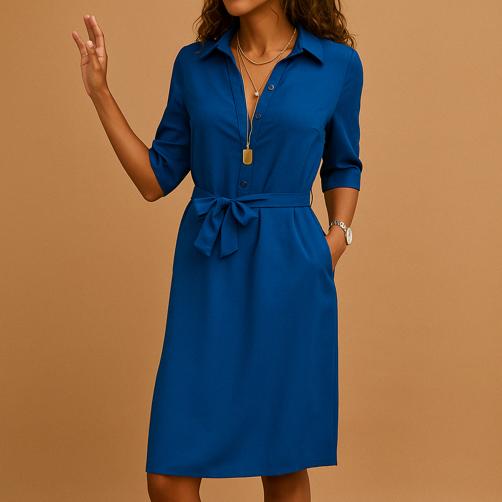 Milou damesjurk | Elegante casual jurk met flatterende pasvorm | Tijdloos design
