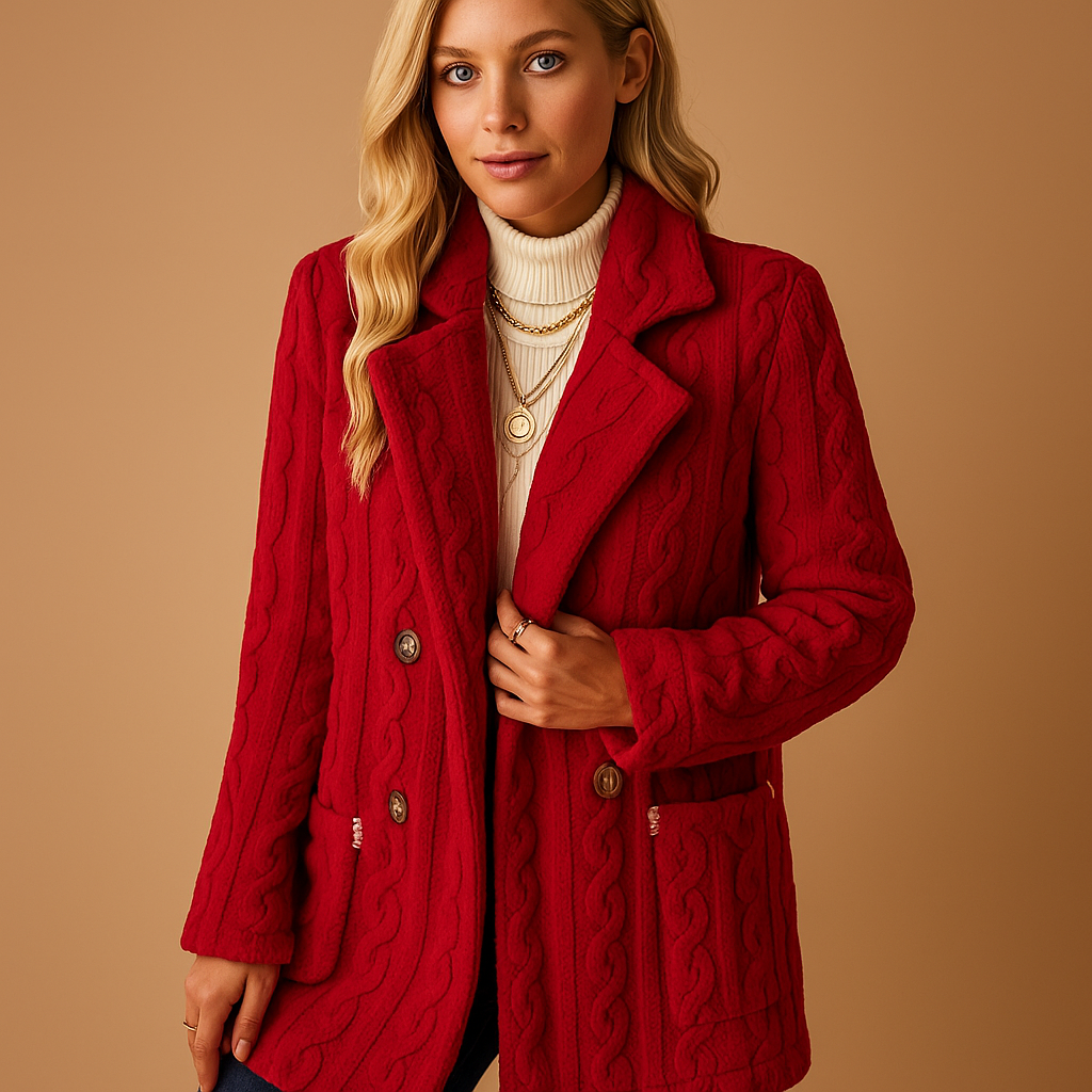 Yara Elegante Winterjas Dames – Getailleerde Lange Jas met Tijdloos Design