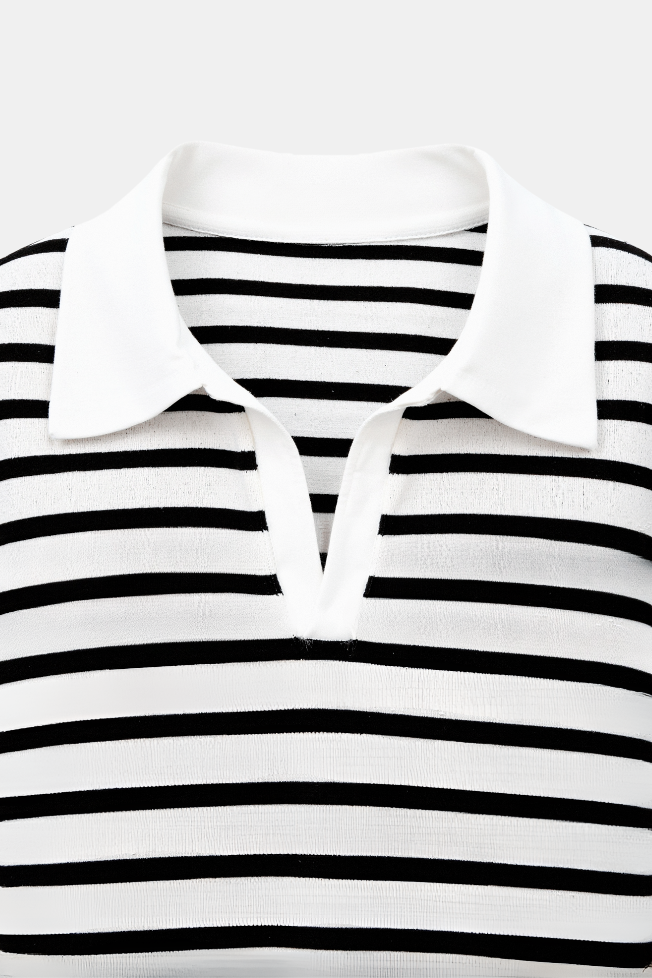 Gestreepte Blouse Dames – Katoenen V-Hals Blouse met Tijdloze Pasvorm | Emma Model