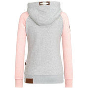 Sportieve dames hoodie – warme hoodie met ritssluiting & fleecevoering