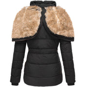 Dames winterjas met capuchon – gewatteerde puffer jas met getailleerde pasvorm