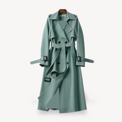 Loravelle dames trenchcoat – klassieke katoenen jas met ceintuur en tijdloos design
