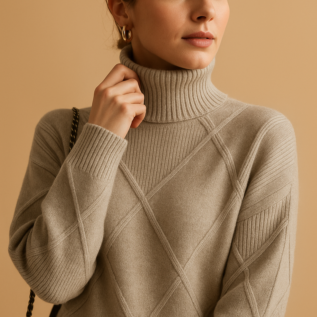 Mila | Gebreide Damestrui met Col – Tijdloos, Elegant & Comfortabel