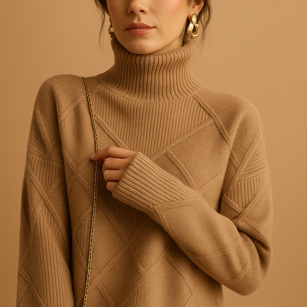 Mila | Gebreide Damestrui met Col – Tijdloos, Elegant & Comfortabel