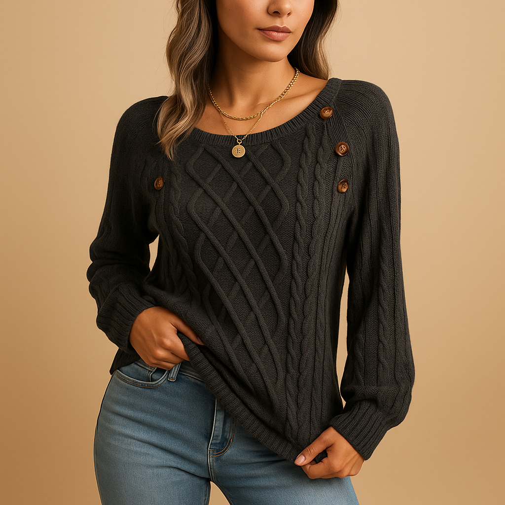 Marije | Gebreide Trui met Lange Mouwen voor Dames – Elegant, Warm & Comfortabel