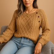 Marije | Gebreide Trui met Lange Mouwen voor Dames – Elegant, Warm & Comfortabel