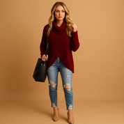 Yara | Getailleerde Gebreide Trui voor Dames – Elegant, Flatterend & Comfortabel
