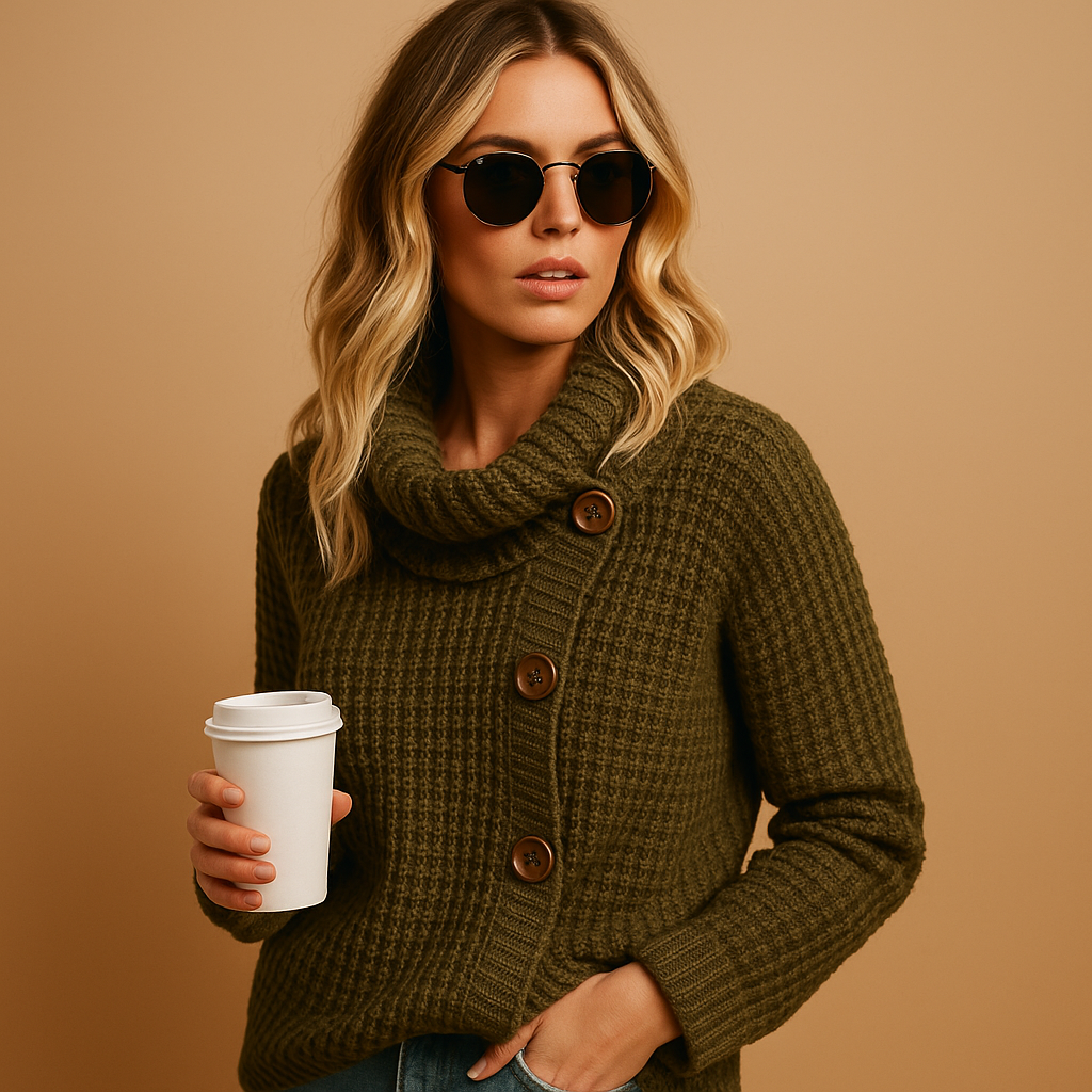 Yara | Getailleerde Gebreide Trui voor Dames – Elegant, Flatterend & Comfortabel