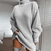 Lilia Lange Wintertrui – Oversized Damestrui met Col en Extra Lange Mouwen