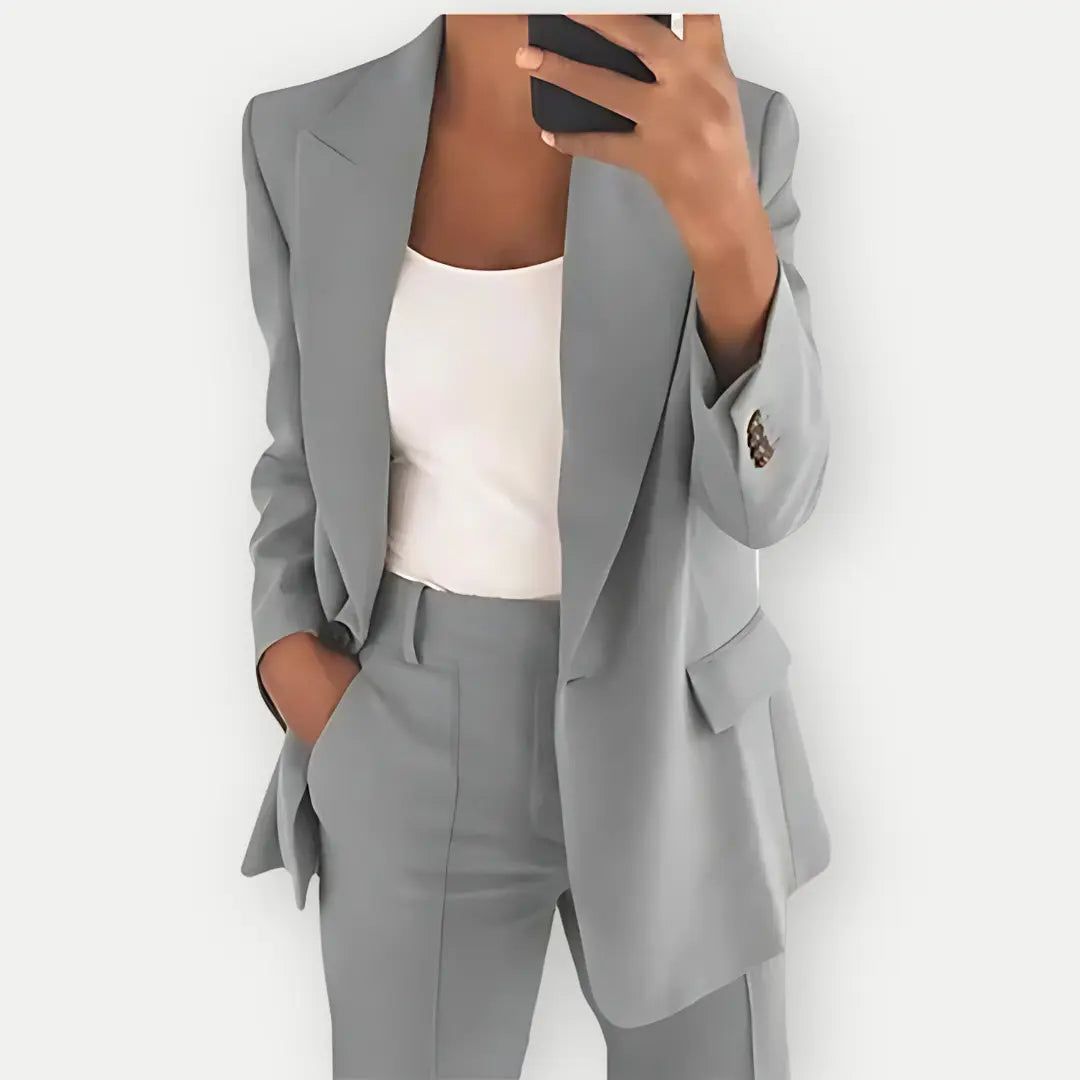 Dames blazer en pantalon set – elegante Loravelle damespak in meerdere kleuren
