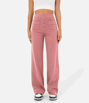 ComfortRise elastische casual broek – hoge taille & rekbaar design
