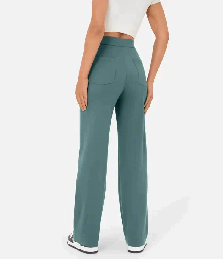 ComfortRise elastische casual broek – hoge taille & rekbaar design