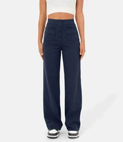 ComfortRise elastische casual broek – hoge taille & rekbaar design