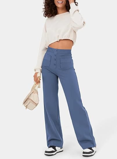 ComfortRise elastische casual broek – hoge taille & rekbaar design