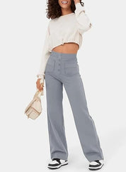 ComfortRise elastische casual broek – hoge taille & rekbaar design