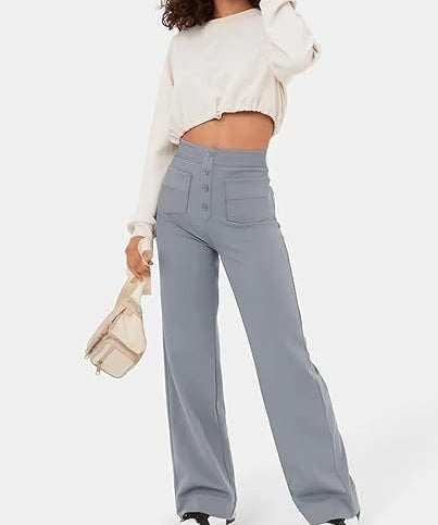 ComfortRise elastische casual broek – hoge taille & rekbaar design