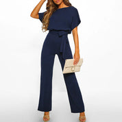 Noa Stijlvolle Jumpsuit met Tailleband – Comfortabele & Modieuze Pasvorm