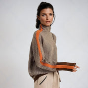 Zachte gebreide trui dames – elegante warme knit met vrouwelijke pasvorm