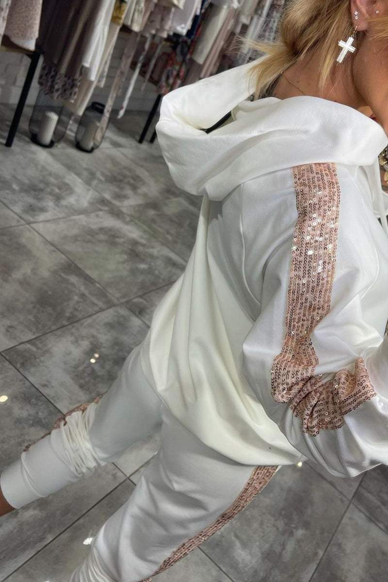 Esmee Dames Herfst Set – Warme en Stijlvolle Tweedelige Glitter Outfit