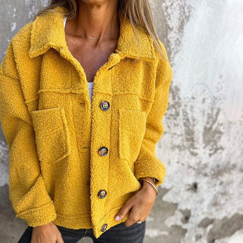 Mila Stijlvolle Herfstjas – Elegante en Warme Damesjas met Knopen