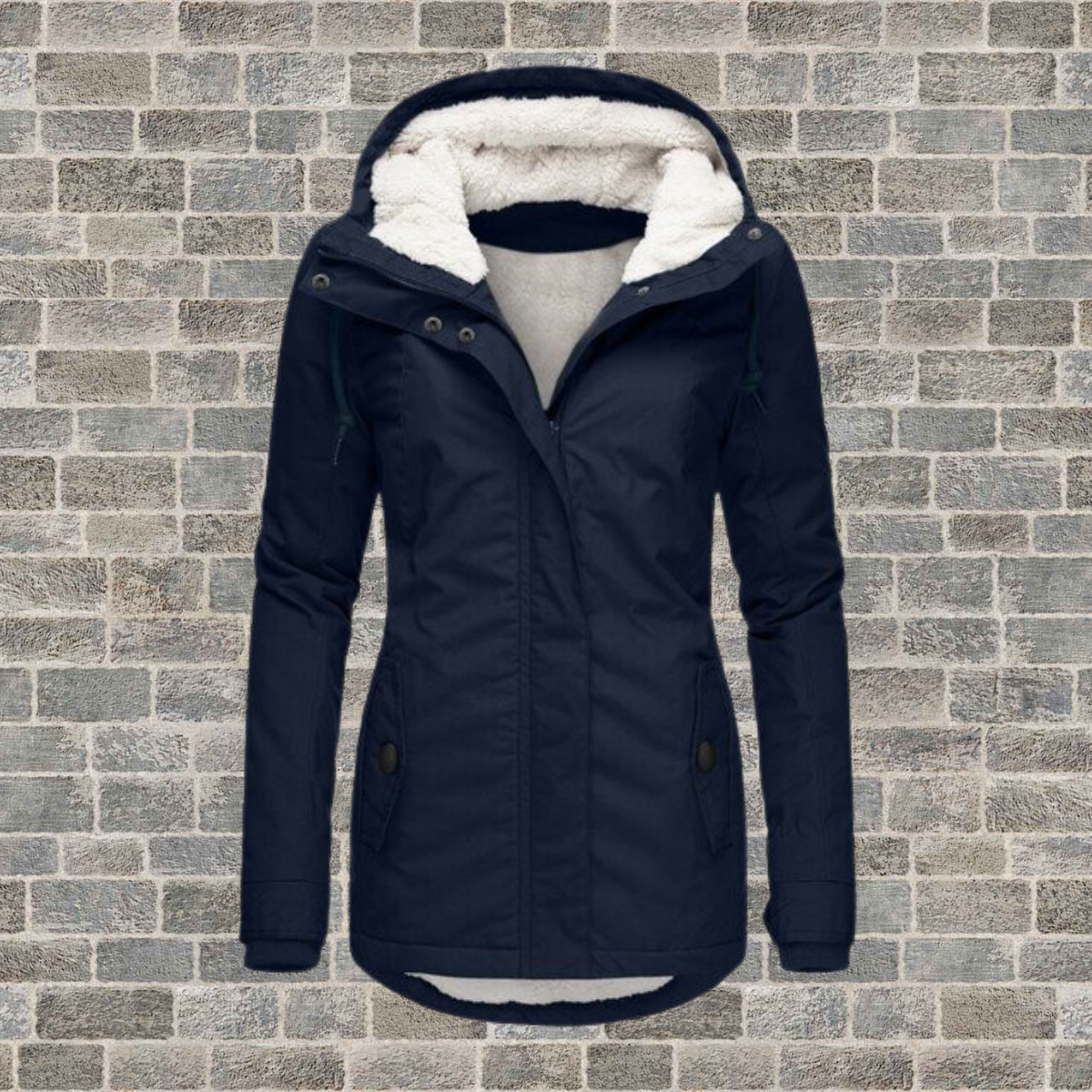 Anne Winterjas met Capuchon Dames – Warme Waterafstotende Jas met Stijlvol Design