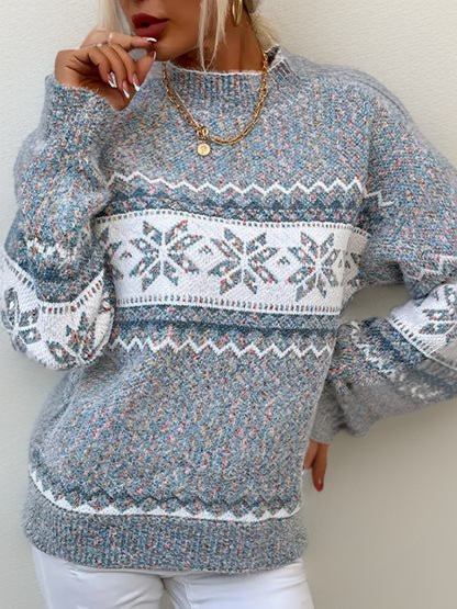 Noorse Wollen Trui Dames – Iceland Wintertrui met Scandinavisch Design