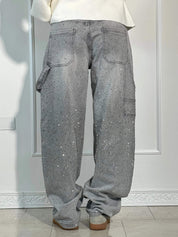 Belle glinsterende damesjeans | Stretch skinny jeans met subtiele sparkle