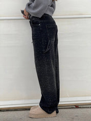 Belle glinsterende damesjeans | Stretch skinny jeans met subtiele sparkle